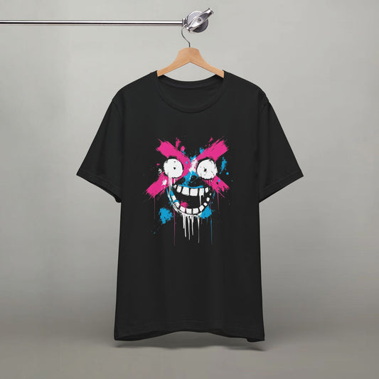 Abstract Drip Smiley Tee